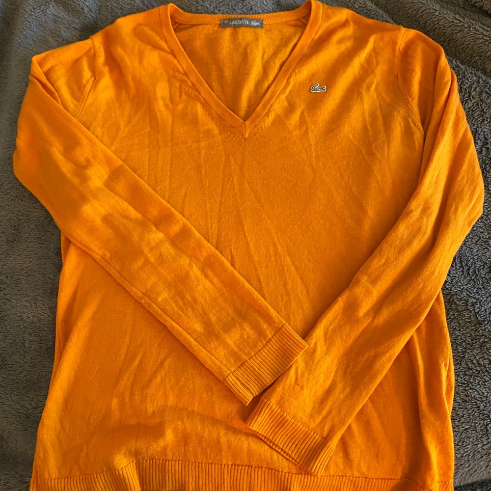Lacoste Wool V-Neck Sweater